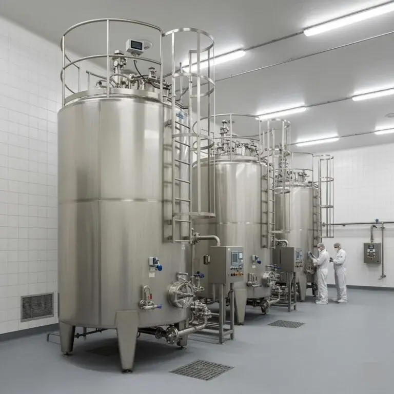Vertical Milk Storage Tank