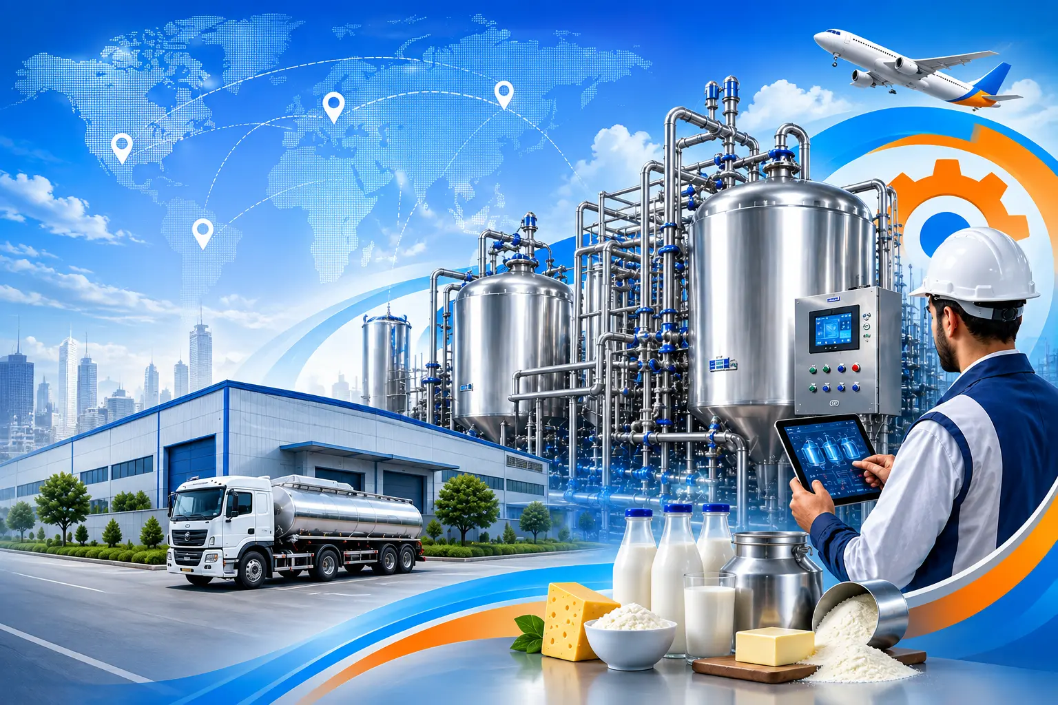 Lambotech Engineering Team in Dairy Processing Factory